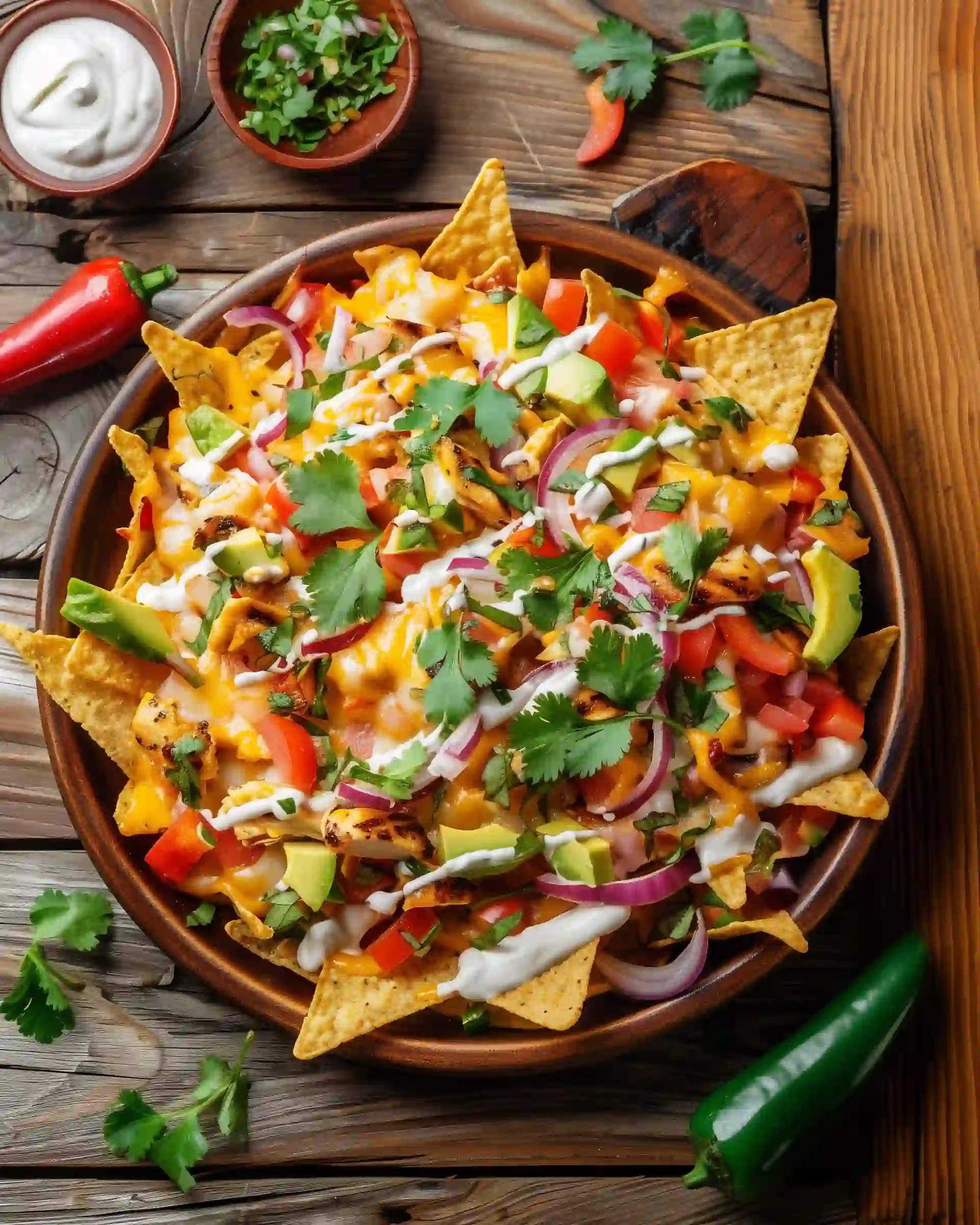 Nachos med kylling opskrift