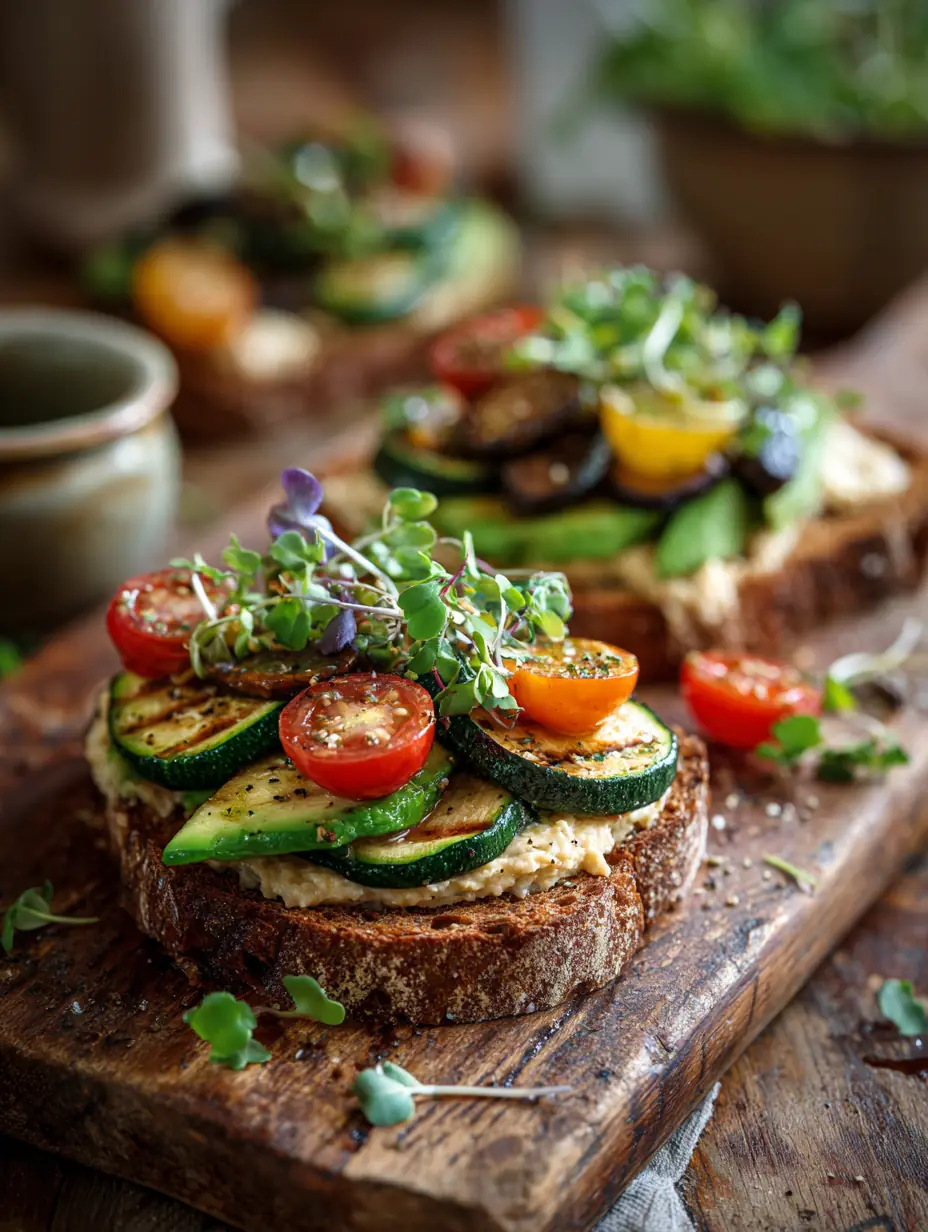 sund toast - med avocado og grønt